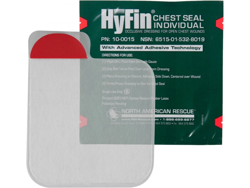 Hyfin chest seal - hrudní chlopeň