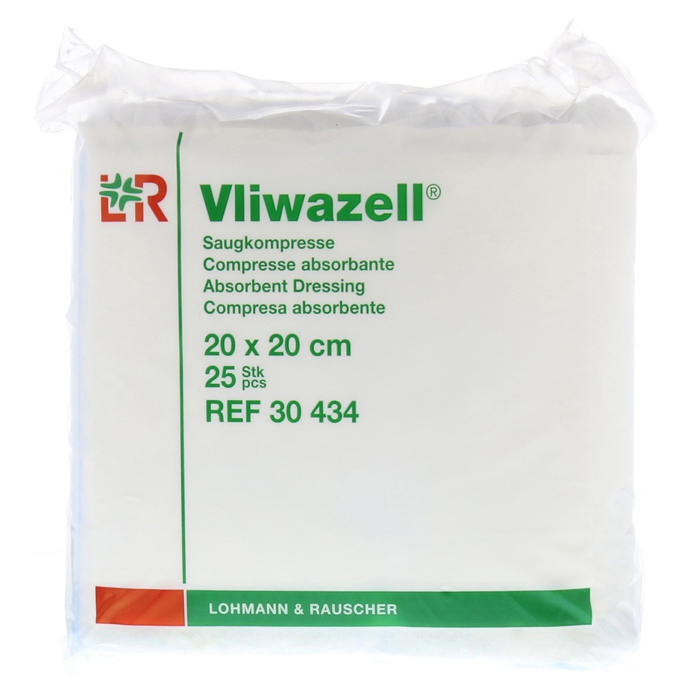 VLIWAZELL– nesterilní komprese 20x20 cm 25 ks