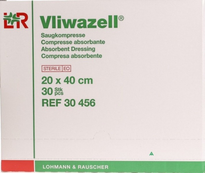 VLIWAZELL– sterilní komprese 20 x 40 cm 1 ks
