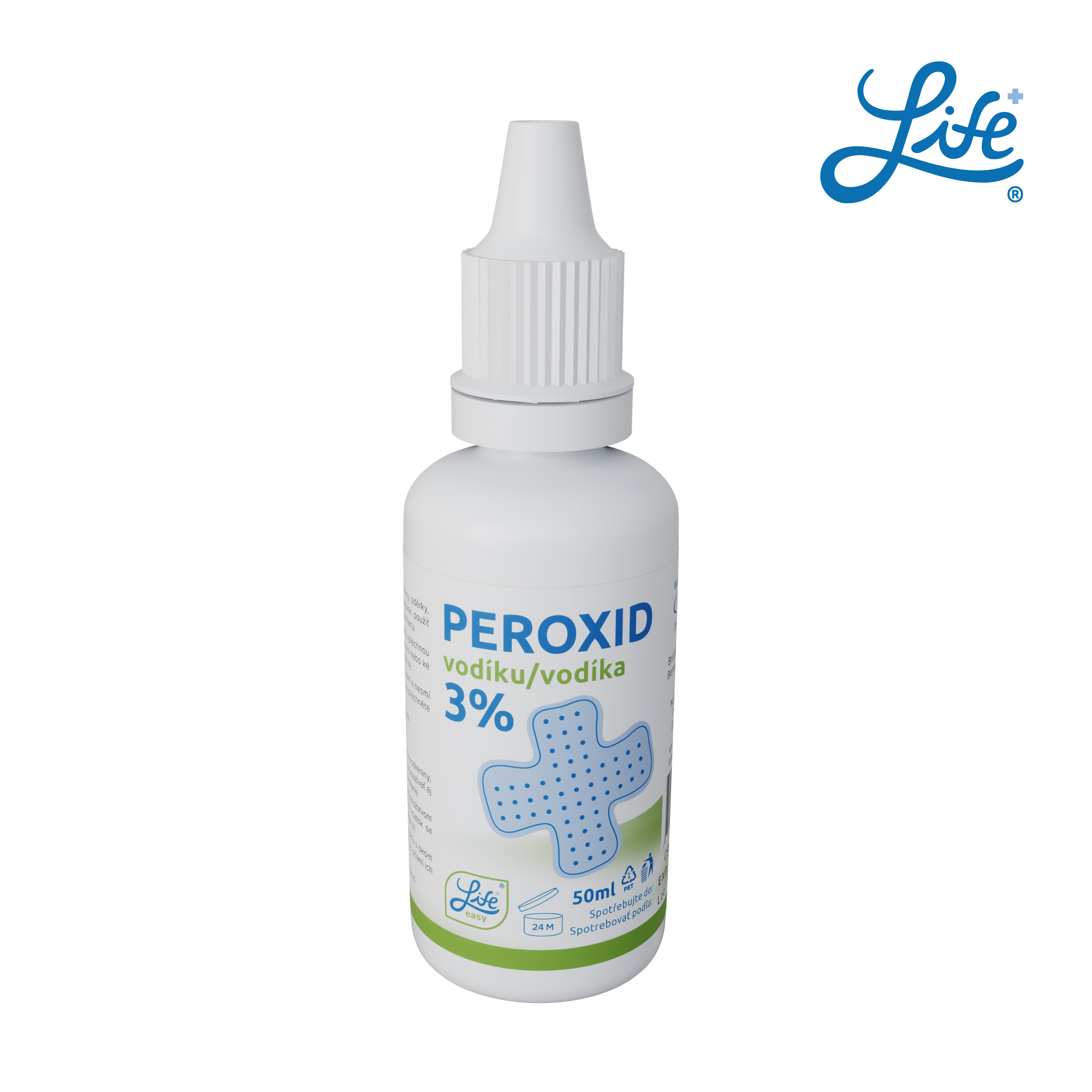 Peroxid vodíku 3% objem 50 ml
